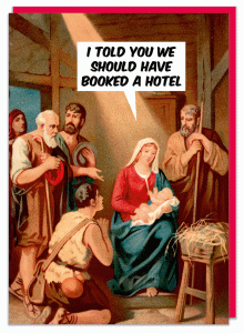 Поздравителна картичка - Казах ти, че трябваше да резервираме хотел!